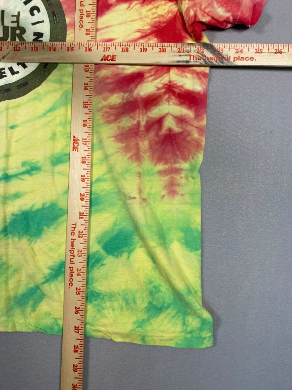 Vintage 1992 Elton John Eric Clapton Tie-Dye Tour T-Shirt 2XL Hanes Graphic Tee - Picture 6 of 6